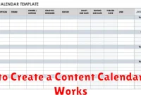 How to Create a Content Calendar that Works